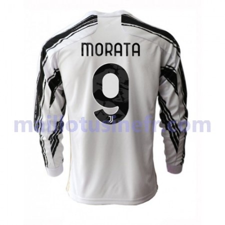 Maillot de Foot Juventus Alvaro Morata 9 Domicile 2020-21 Manches Longues Maillot de Foot Juventus Alvaro Morata 9 Domicile 2020-21 Manches Longues